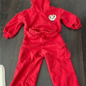 Red Hooded Character Jumpsuit